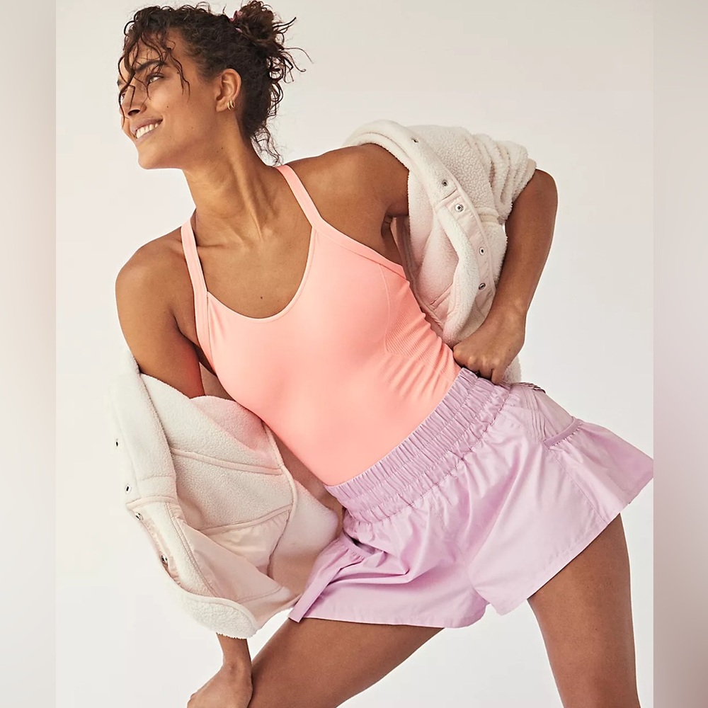 Nwt free people get your flirt on shorts nwt peony pink